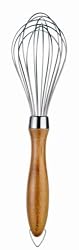 Cuisipro Bamboo Handle 10" Balloon Whisk, Caramel