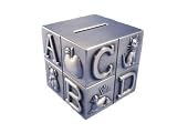Pewter Alphabet Bank with Free Engraving and Shipping