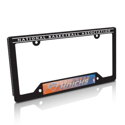 NBA New York Knicks Black License Plate Frame