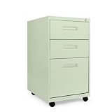 Alera 3-Drawer Mobile Pedestal File, 15-7/8w x28-1/4h x 19-3/4d (Putty)
