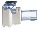 All-Plastic Quick Disconnect Hose Barb Coupling Body with Lock; PS, 1/2" Tube ID, 5/pack