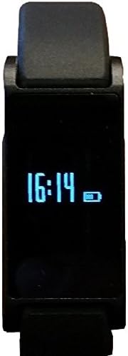 Pedometer Smart Bracelet with Wireless Calorie Counter, SMS Notification, Caller ID, Bluetooth 4.0, Gesture Control, 0.49 Inch OLED, IPhone / Android Supported, Black