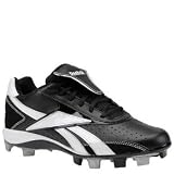 Reebok Mens Vero Low MSL TPU Molded Cleats Black/White 9