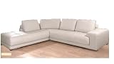 Designer Pasadena Italian Leather Corner Sofa Chaise Suite