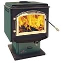 Napoleon Deluxe Small Steel EPA Approved Wood Burning Pedestal Stove with Choice of Finish - 1100/11
