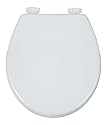 Wenko 151007100 WC-Sitz Cindy, Spülkasten geeignet, hochwertiges Material, MDF, mehrfach lackiert, weiß, 39 x 34,5 cm