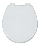 Wenko 151007100 WC-Sitz Cindy - Sp&uuml;lkasten geeignet, variable Kunststoffbefestigung, MDF, wei&szlig;