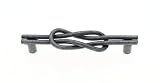 31I0WAX1C3L. SL160  Iron Finish 128 mm Square Knot Thin Pull Iron 64922