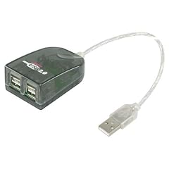 Skymaster 4 Port USB 2.0 HUB , klein und handlich, zus�tzlich erhalten Sie noch 2 USB 1m Kabel - Verl�ngerungen in schwarz gratis von uns dazu , f�r Windows und MAC