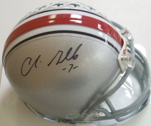 Chris Gamble Signed Buckeyes Mini Helmet