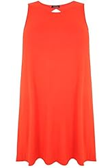 Plus Size Cutout Jersey Sleeveless Tunic 