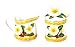 GARDENIA 3-D Creamer & Sugar Jar Set w/Sugar Spoon *NEW*