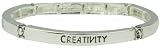 Fun and Kindness Stretchable Silver Bracelet