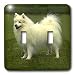 Dogs American Eskimo - American Eskimo - Light Switch Covers - double toggle switch