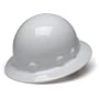 Pyramex White Full Brim Style 4 Point Ratchet Suspension Sleek Shell Hard Hat