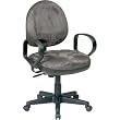 Contemporary Swivel Chair with Flex Back & Loop Arms In Charcoal Finish By Office Star
