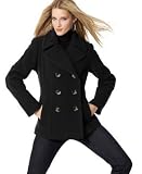 Style&co. Petite Stretch-Wool Pea Coat