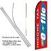 Income Tax e-file Feather Banner Flag Kit (Flag, Pole, & Ground Mt)
