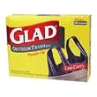 Glad Outdoor Handle-Tie Trash Bags 30 Gallon, 8 Bags - 12 Boxes