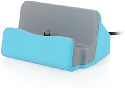 TKHOT Universal Micro USB Charge Dock Stand Station Desktop Charge Dock and Sync for Samsung galaxy s6 s7 edge plus Huawei HTC sony LG xiaomi mobile phone(BLUE )