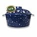 Uniflame Porcelain Coated Lattice Top Steamer - Blue w/ White Speckles