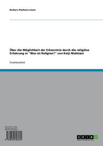 Über die Möglichkeit der Erkenntnis durch die religiöse Erfahrung in 