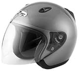 Zamp JS-1 Open Face Motorcycle Helmet Silver M