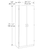 Oak Home or Office Storage Cabinet Organizer - Great as a Kitchen Food Pantry