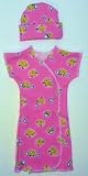 Pink Baby Chicks Gown Set (Four preemie and newborn sizes)