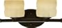 Artcraft Lighting AC5902OB, Atlantis 2 Light Bathroom Vanity Lighting Fixture, Bronze, Glass, B4712