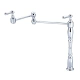 Pioneer Faucets Americana Collection 125710-H65 Deck Mount Pot-Filler, PVD Polished Chrome