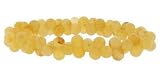 Peanut Style Crystal Bracelet - Yellow Jade