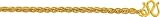 24K Gold Spiga Wheat Chain, 3.5mm wide