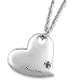 Sterling Silver Name & Birthstone Heart title=
