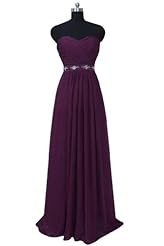 Strapless Chiffon Evening Dress/Prom Dress/Party Dress 