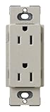 Lutron SCR-15-ST Satin Colors 15A Electrical Socket Duplex Receptacle, Stone by Lutron [並行輸入品]
