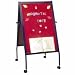 BLT33294 - Easel W/Wheels, Double-Sided, 2 Casters, Blue