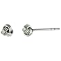 Tiny Sterling Silver Knot Stud Earrings
