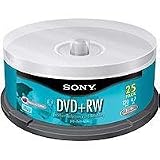 Sony 25DPW47RS2 DVD+RW Re-Recordable DVD (25-Pack Spindle)
