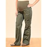 A Pea in the Pod: 3 Way Belly Twill Cargo Pockets Boot Cut Maternity Pants