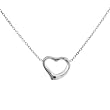 Karat Platinum Heart Necklace, 17"