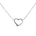 Karat Platinum Heart Necklace, 17"