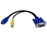 VGA to TV RCA S-Video Adapter Converter Cable Lead
