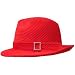 31I1h6bo7iL. AA75  GORGEOUS RED CORDUROY RHINESTONE TRIM BUCKLE FEDORA HAT
