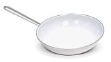 Review Chantal 63-28S WT / Chantal Enamel-On-Steel 11 1/2 Inch Omelette Pan, Classic White