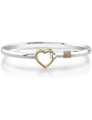 Sterling Silver Heart Bangle