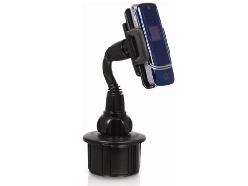 Macally mCup Adjustable Cup Holder for All Portable Devices in Vehicle (Black)