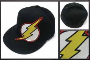  DC Comics The Flash Logo Flat-bill Fitted Baseball Hat