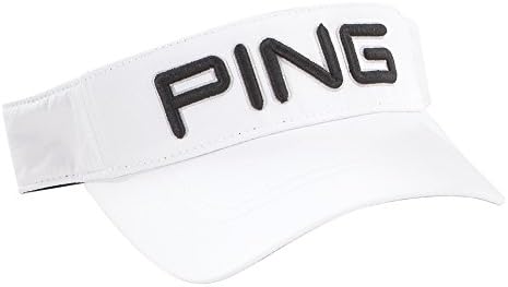 NEW Ping Golf Performance Low Profile Visor COLOR: White w/ Black/Silver