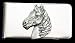 Free Form Horse Pewter Emblem Money Clip